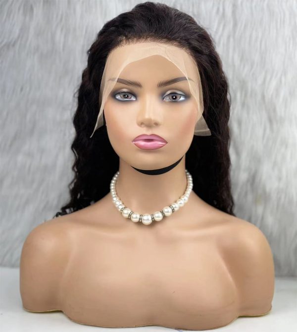 Gerçek Front Lace Tül Peruk - Derin Dalgalı - Doğal 50-55cm
