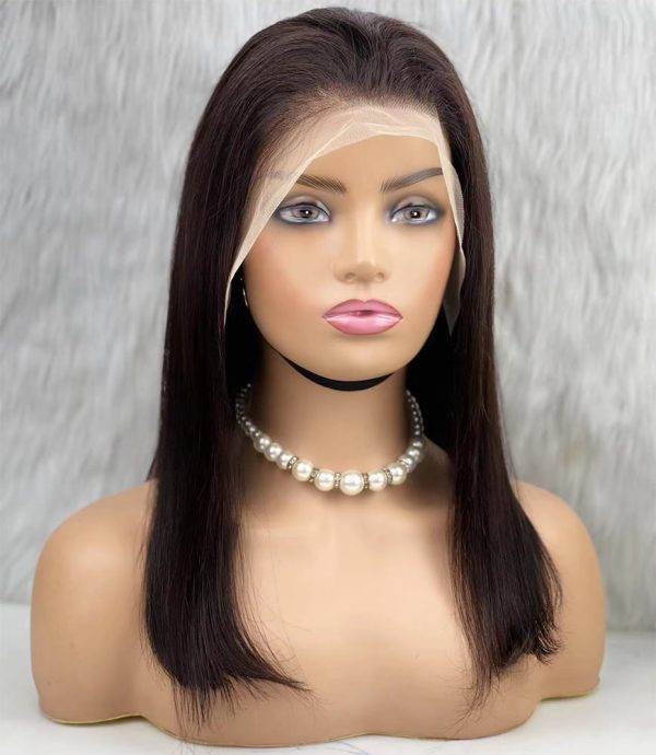 Gerçek Front Lace Tül Peruk - Düz - Doğal 50-55cm