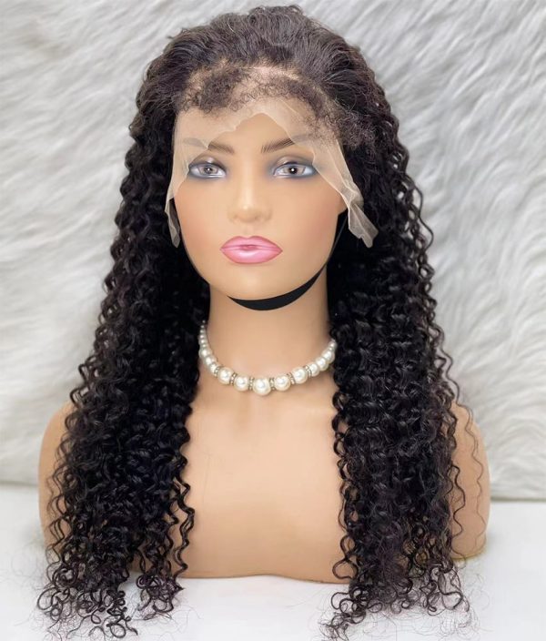 Gerçek Front Lace Tül Peruk - Su Dalgası - Doğal 60-65cm